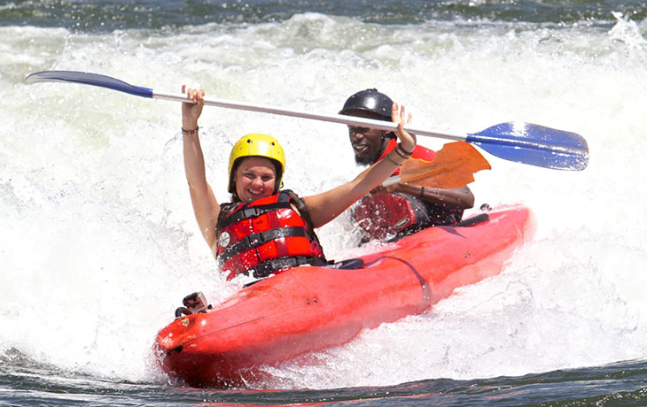 tandem kayaking