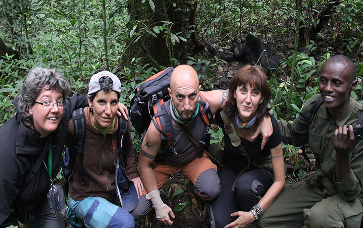 Chimpanzee tracking Kibale